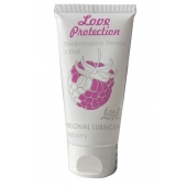 Лубрикант на водной основе с ароматом малины Love Protection Raspberry - 50 мл. - Lola Games - купить с доставкой в Вологде