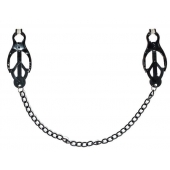 Зажимы на соски Darkside с цепочкой - Lola Games - купить с доставкой в Вологде