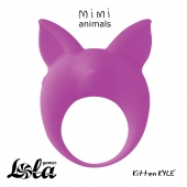 Фиолетовое эрекционное кольцо Kitten Kyle - Lola Games - в Вологде купить с доставкой