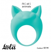 Зеленое эрекционное кольцо Lemur Remi - Lola Games - в Вологде купить с доставкой