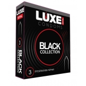 Черные презервативы LUXE Royal Black Collection - 3 шт. - Luxe - купить с доставкой в Вологде