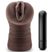 Коричневый мастурбатор-вагина Hot Chocolate Brianna - Blush Novelties - в Вологде купить с доставкой