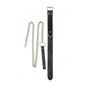 Черный ошейник с поводком Wild - Lola Games - купить с доставкой в Вологде