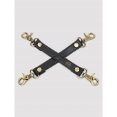 Черный фиксатор для манжет Bound to You Faux Leather Hogtie - Fifty Shades of Grey - купить с доставкой в Вологде