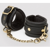 Черные наручники Bound to You Faux Leather Wrist Cuffs - Fifty Shades of Grey - купить с доставкой в Вологде