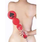 Шлёпалка  Пики  с анальным плагом - LOVETOY (А-Полимер) - купить с доставкой в Вологде