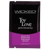 Лубрикант на водной основе для использования с игрушками WICKED Toy Love - 3 мл. - Wicked - купить с доставкой в Вологде