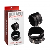 Черные оковы Classic Ankle Cuffs - Chisa - купить с доставкой в Вологде