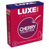 Презервативы с ароматом вишни LUXE Royal Cherry Collection - 3 шт. - Luxe - купить с доставкой в Вологде