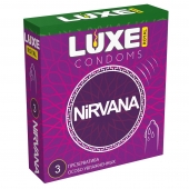 Презервативы с увеличенным количеством смазки LUXE Royal Nirvana - 3 шт. - Luxe - купить с доставкой в Вологде
