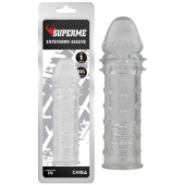 Прозрачная реалистичная насадка на пенис Extra Texture Sleeve - 16,2 см. - Chisa - в Вологде купить с доставкой