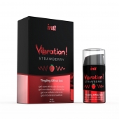 Жидкий интимный гель с эффектом вибрации Vibration! Strawberry - 15 мл. - INTT - купить с доставкой в Вологде