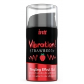 Жидкий интимный гель с эффектом вибрации Vibration! Strawberry - 15 мл. - INTT - купить с доставкой в Вологде