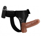 Страпон на трусиках с вибрацией Ultra Passionate Harness - 16 см. - Baile - купить с доставкой в Вологде
