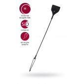 Черный гладкий стек с тонкой ручкой - 48 см. - ToyFa - купить с доставкой в Вологде