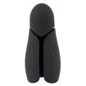 Черный силиконовый вибромастурбатор с нагревом Masturbator with 2 Functions - Orion - в Вологде купить с доставкой