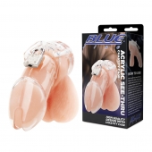 Прозрачная клетка целомудрия Acrylic See-thru Chastity Cage - BlueLine - купить с доставкой в Вологде