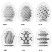 Набор из 6 мастурбаторов Tenga EGG IV с различным рельефом - Tenga - в Вологде купить с доставкой