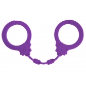 Фиолетовые силиконовые наручники Suppression - Lola Games - купить с доставкой в Вологде