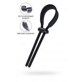 Черное эрекционное лассо на пенис Keb - A-toys - в Вологде купить с доставкой