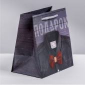 Ламинированный квадратный пакет «Мужской стиль» - 14 х 14 х 9 см. - Сима-Ленд - купить с доставкой в Вологде