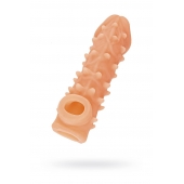 Телесная закрытая насадка с пупырышками Cock Sleeve Size M - 15,6 см. - KOKOS - в Вологде купить с доставкой