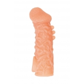 Телесная закрытая насадка с шершавой головкой Cock Sleeve Size M - 15,6 см. - KOKOS - в Вологде купить с доставкой