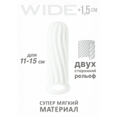Белый фаллоудлинитель Homme Wide - 13 см. - Lola Games - в Вологде купить с доставкой