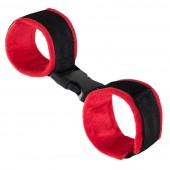 Красно-черные велюровые оковы Anonymo - ToyFa - купить с доставкой в Вологде