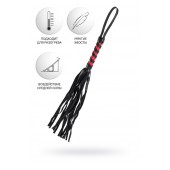 Черно-красный флоггер Anonymo - 45 см. - ToyFa - купить с доставкой в Вологде