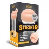 Мастурбатор-ротик ZOLO DEEP THROAT - Zolo - в Вологде купить с доставкой