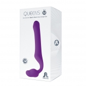 Лиловый безремневой страпон Queens M - Adrien Lastic - купить с доставкой в Вологде