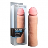 Телесная фаллическая насадка на пенис Magnum Xtender - 23 см. - Blush Novelties - в Вологде купить с доставкой