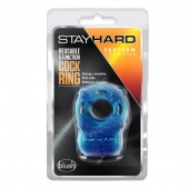 Голубое эрекционное виброкольцо Reusable 5 Function Cock Ring - Blush Novelties - в Вологде купить с доставкой