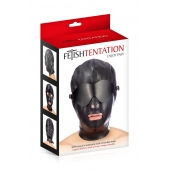 Маска-шлем с отверстием для рта и съемными шорами - Fetish Tentation - купить с доставкой в Вологде