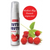 Гель-смазка Tutti-frutti с земляничным вкусом - 30 гр. - Биоритм - купить с доставкой в Вологде