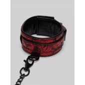 Красно-черные оковы Reversible Faux Leather Ankle Cuffs - Fifty Shades of Grey - купить с доставкой в Вологде