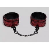 Красно-черные оковы Reversible Faux Leather Ankle Cuffs - Fifty Shades of Grey - купить с доставкой в Вологде