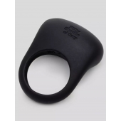 Черное эрекционное виброкольцо Sensation Rechargeable Vibrating Love Ring - Fifty Shades of Grey - в Вологде купить с доставкой