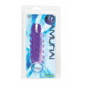 Закрытая фиолетовая насадка с пупырышками SAMURAI PENIS SLEEVE PURPLE - 14,5 см. - NMC - в Вологде купить с доставкой