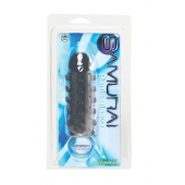 Дымчатая стимулирующая насадка с закрытой головкой SAMURAI PENIS SLEEVE BLACK - 14,5 см. - NMC - в Вологде купить с доставкой