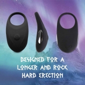 Черное эрекционное виброкольцо Thor Cockring - FeelzToys - в Вологде купить с доставкой