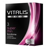 Ультратонкие презервативы VITALIS PREMIUM super thin - 3 шт. - Vitalis - купить с доставкой в Вологде