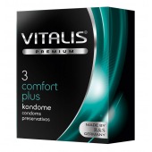 Контурные презервативы VITALIS PREMIUM comfort plus - 3 шт. - Vitalis - купить с доставкой в Вологде
