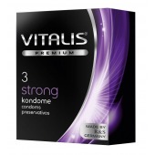 Презервативы с утолщенной стенкой VITALIS PREMIUM strong - 3 шт. - Vitalis - купить с доставкой в Вологде
