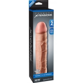 Телесная насадка Fantasy X-tensions Perfect 2  Extension - 20,3 см. - Pipedream - в Вологде купить с доставкой