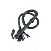 Длинный кожаный кнут с хлопушками на конце - ToyFa - купить с доставкой в Вологде