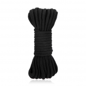 Черная хлопковая веревка для связывания Bondage Rope - 10 м. - Lux Fetish - купить с доставкой в Вологде