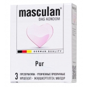 Супертонкие презервативы Masculan Pur - 3 шт. - Masculan - купить с доставкой в Вологде