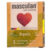 Экологически чистые презервативы Masculan Organic - 3 шт. - Masculan - купить с доставкой в Вологде